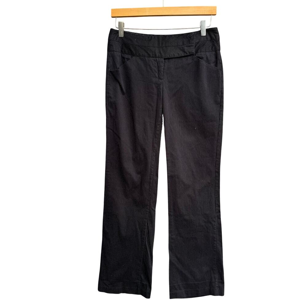 My Michelle Striped Low Rise Bootcut Stretch Pants 5